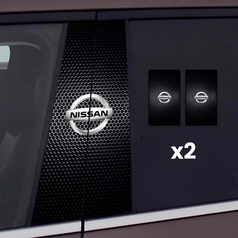 2x Adesivi per finestrini dell'auto con logo