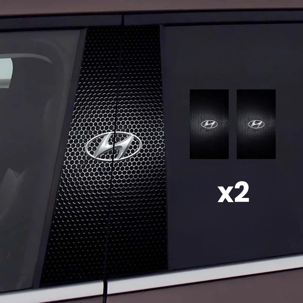 2x Adesivi per finestrini dell'auto con logo