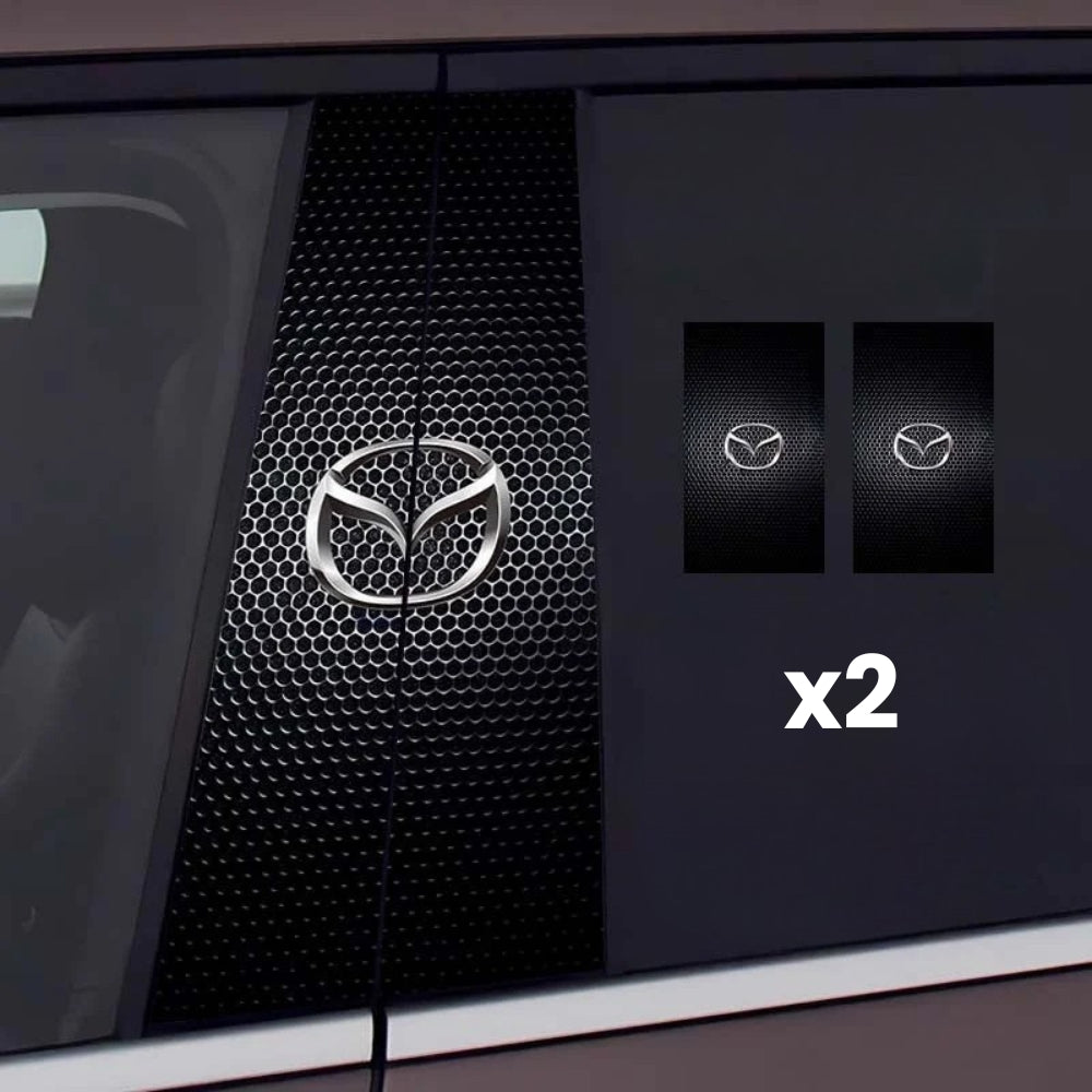 2x Adesivi per finestrini dell'auto con logo
