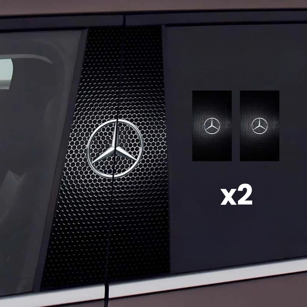 2x Adesivi per finestrini dell'auto con logo