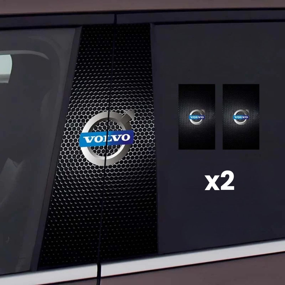 2x Adesivi per finestrini dell'auto con logo