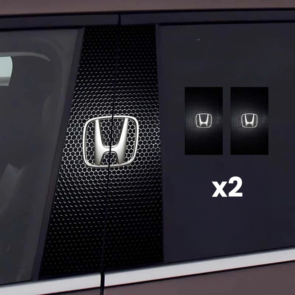 2x Adesivi per finestrini dell'auto con logo