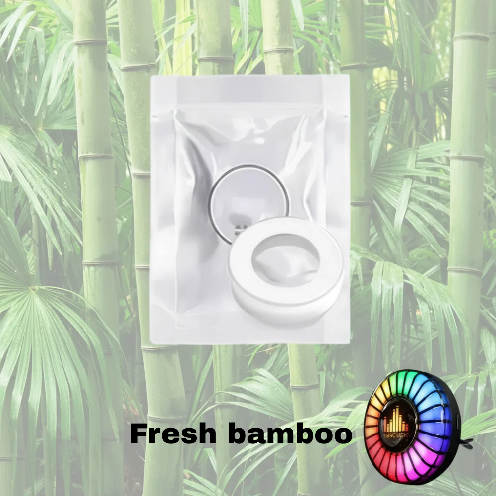 ロゴ入り音楽リズムLEDカーライト（アロマディフューザー付き）