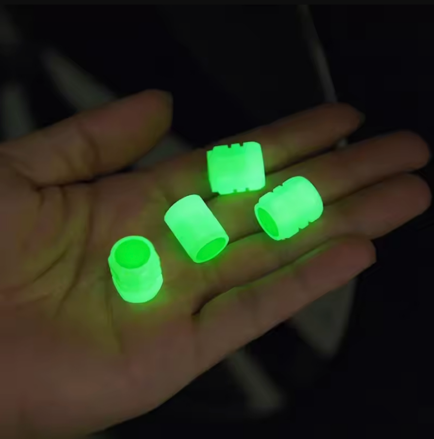 4pcs auto logo incandescente valvola tappi (misura universale)