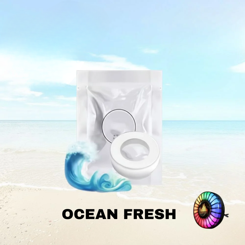 ロゴ入り音楽リズムLEDカーライト（アロマディフューザー付き）